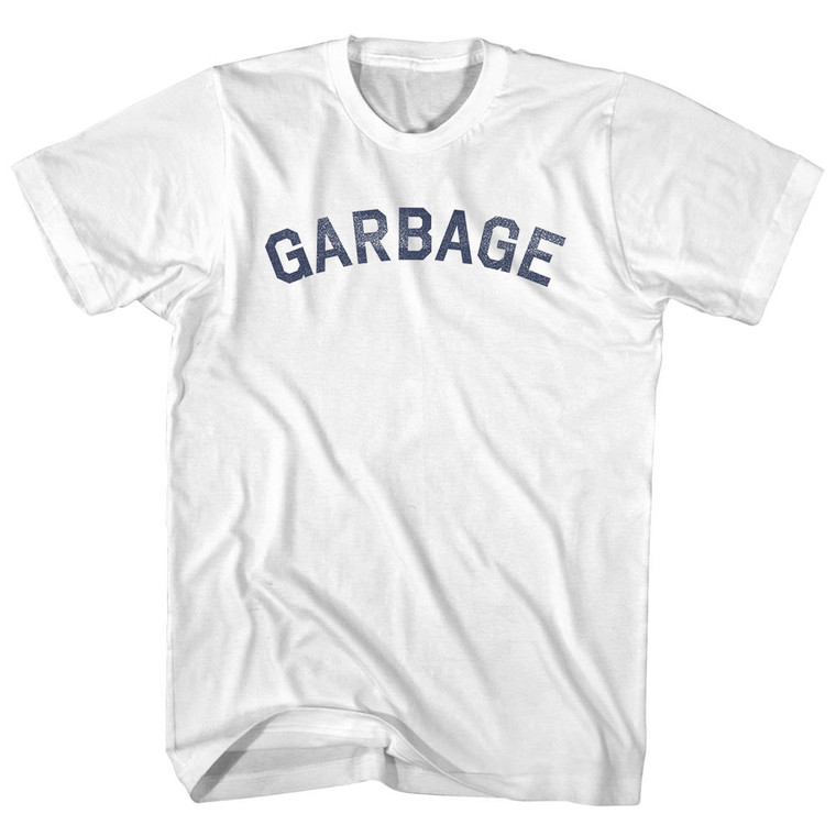 GARBAGE Womens Cotton Junior Cut T-Shirt - White