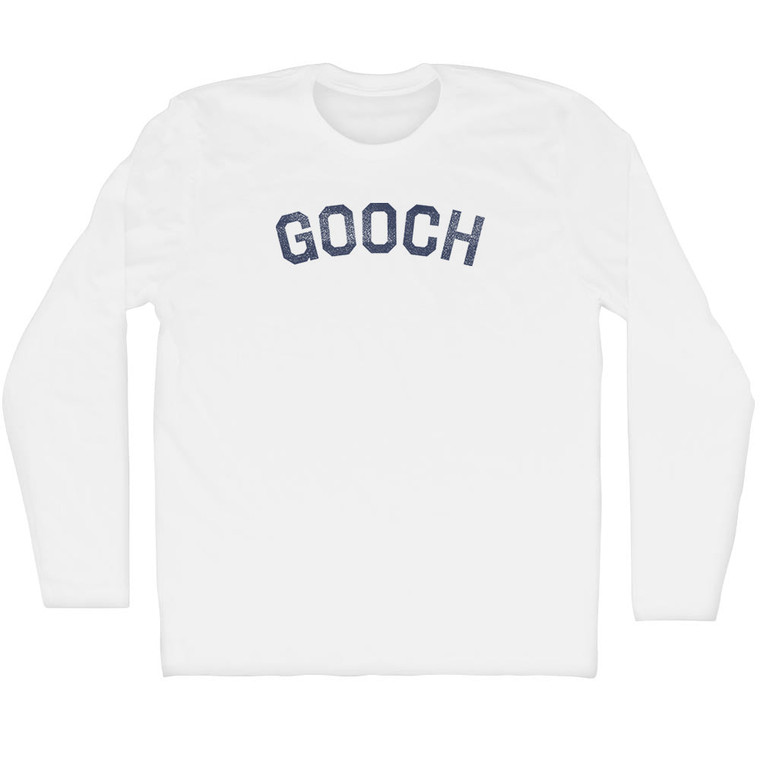 Gooch Adult Cotton Long Sleeve T-shirt - White