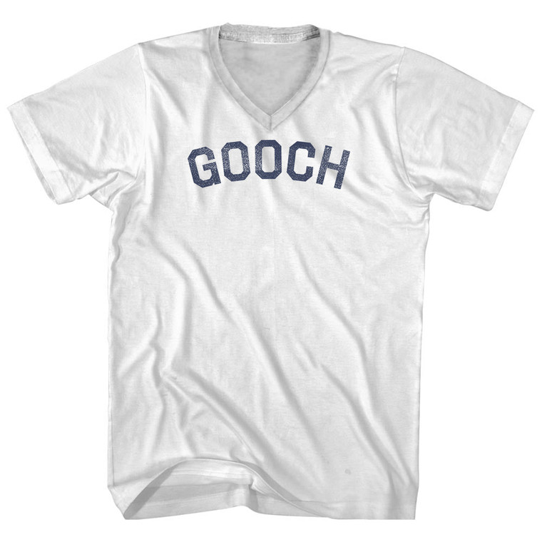 Gooch Adult Cotton V-neck T-shirt - White