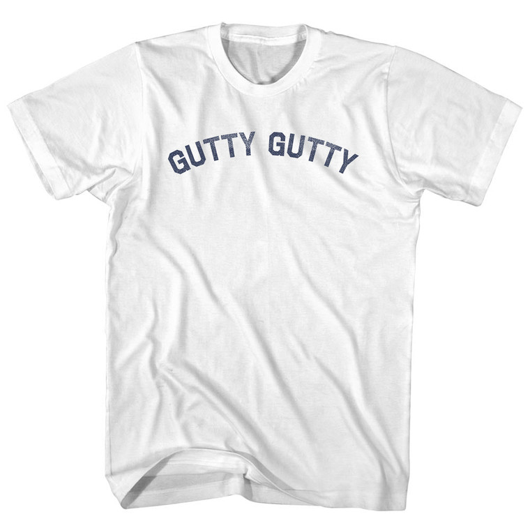 Gutty Gutty Adult Cotton T-shirt - White
