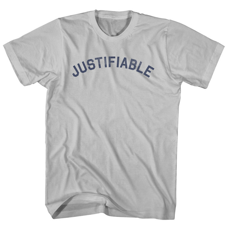Justifiable Adult Cotton T-shirt - Cool Grey