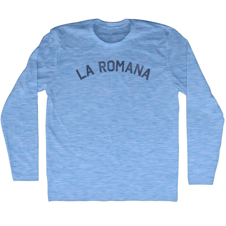 La Romana Adult Tri-Blend Long Sleeve T-shirt - Athletic Blue