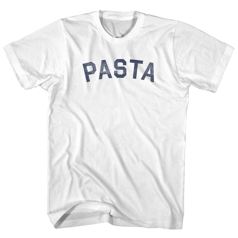 Pasta Adult Cotton T-shirt - White