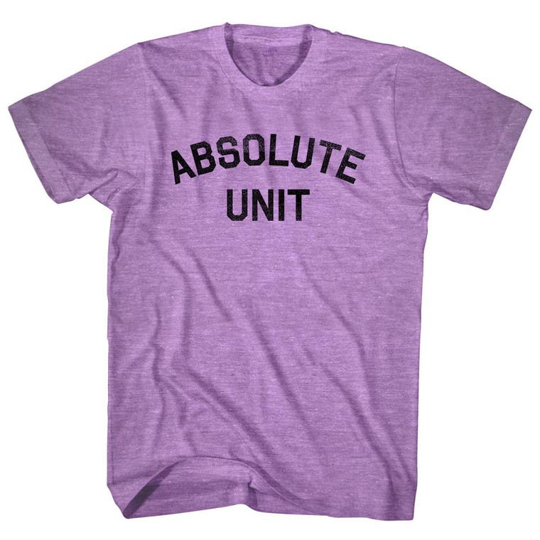 Absolute Unit Adult Tri-Blend T-Shirt - Athletic Purple