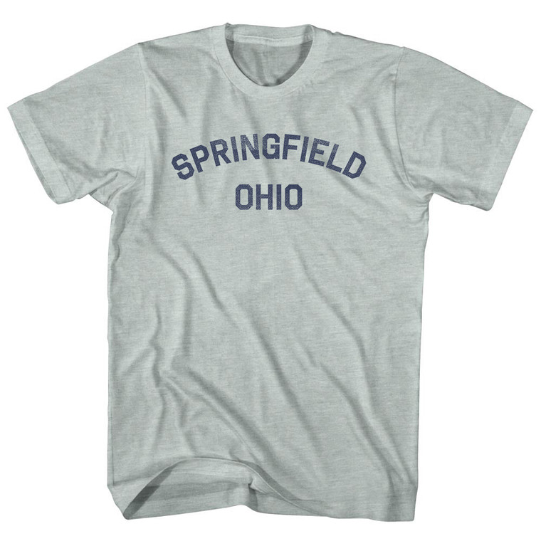 Springfield Ohio Adult Tri-Blend T-Shirt - Athletic Cool Grey