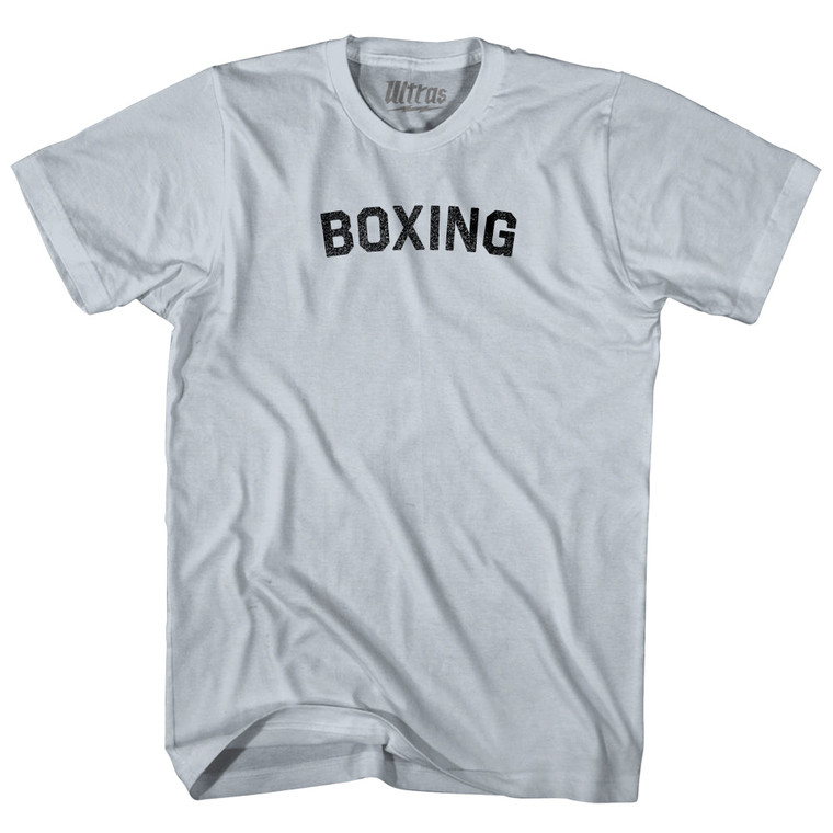 Boxing Adult Cotton T-shirt - Silver
