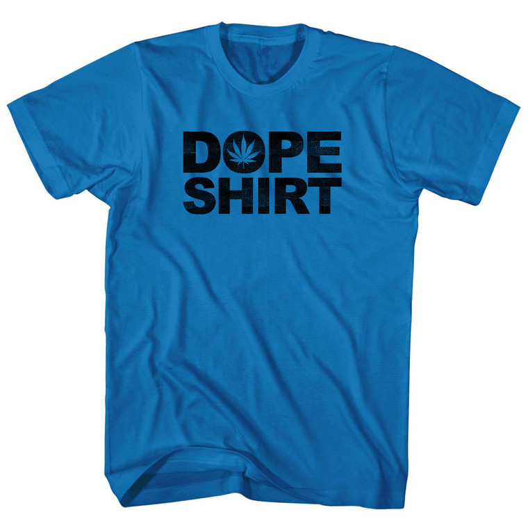 Dope Shirt Adult Cotton T-shirt - Royal Blue