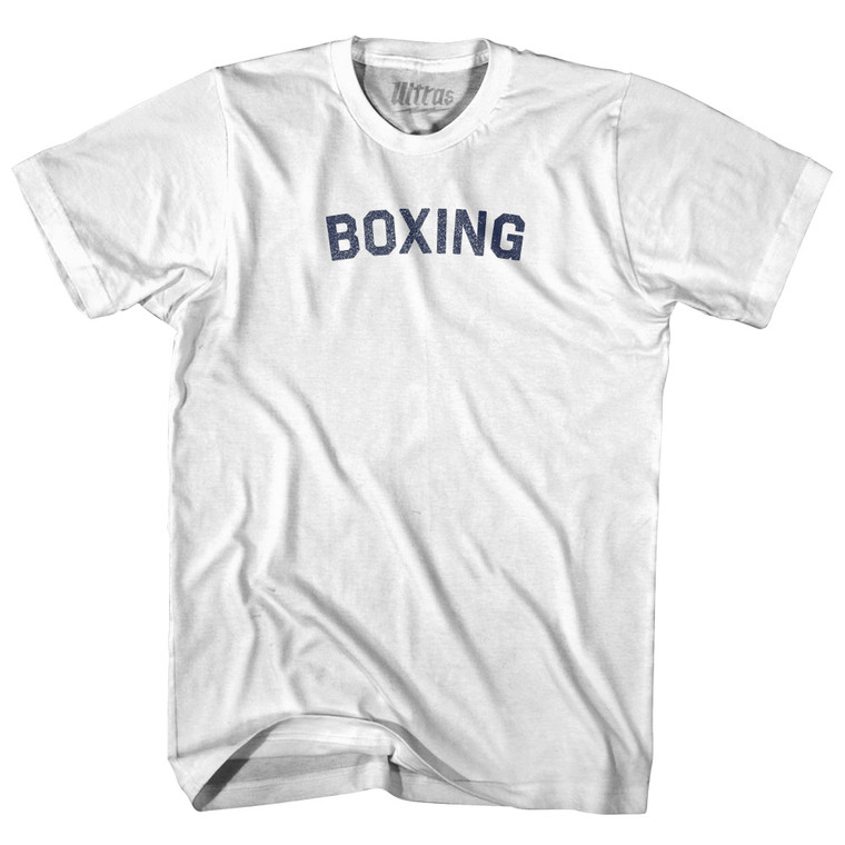 Boxing Adult Cotton T-shirt - White