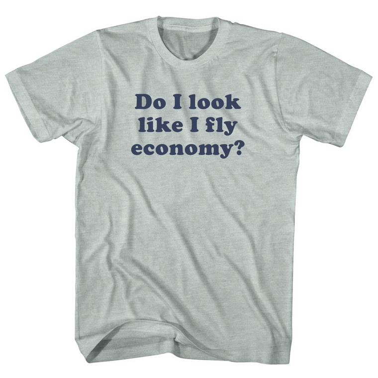 Do I Look Like I Fly Economy Cooper Font Adult Tri-Blend T-shirt - Athletic Cool Grey