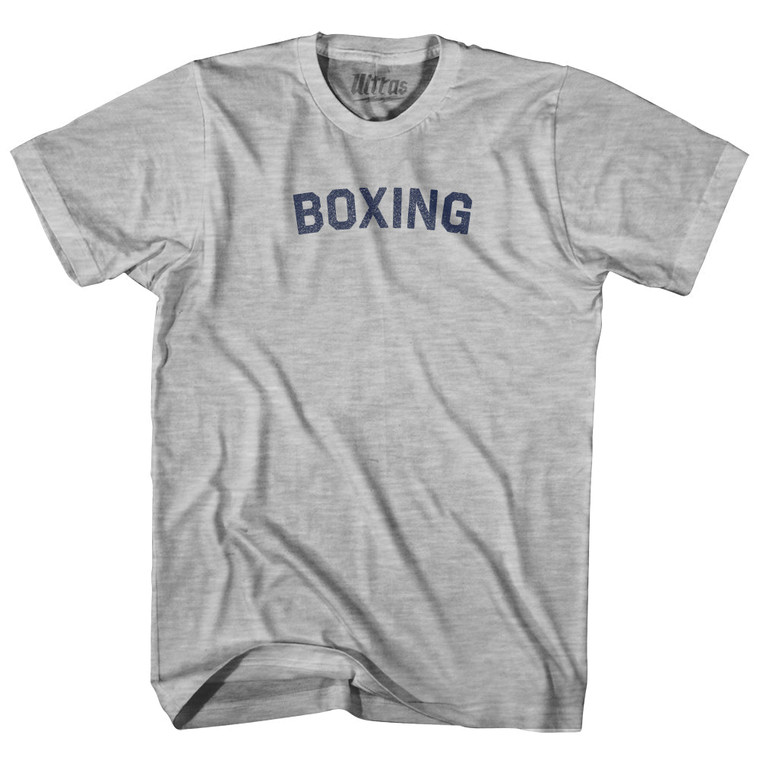 Boxing Womens Cotton Junior Cut T-Shirt - Grey Heather