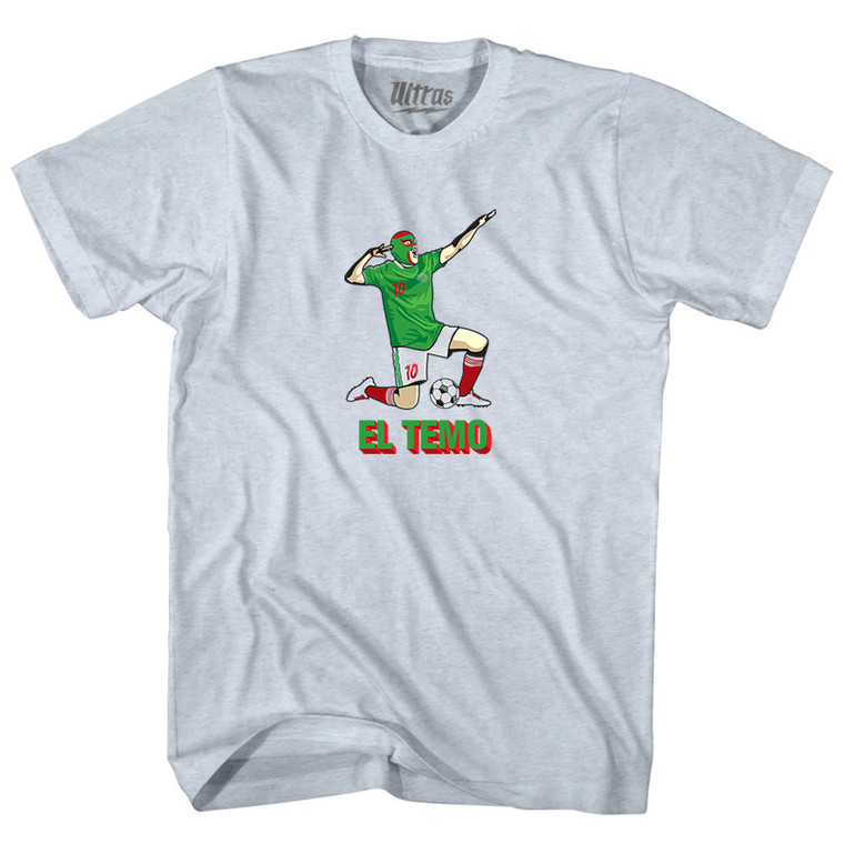 El Temo Blanco Celebration Soccer Adult Tri-Blend T-shirt - Athletic White