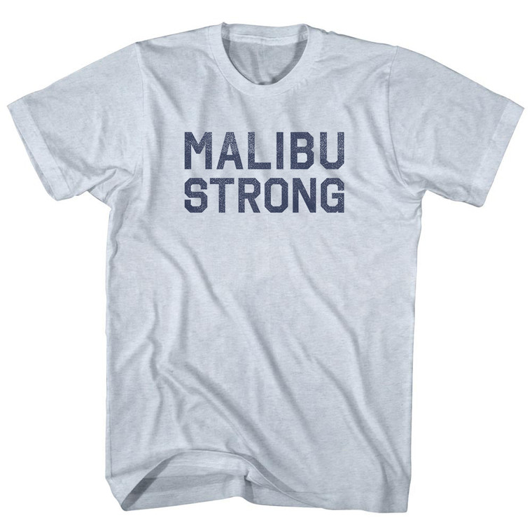 Malibu Strong Adult Tri-Blend T-shirt - Athletic White