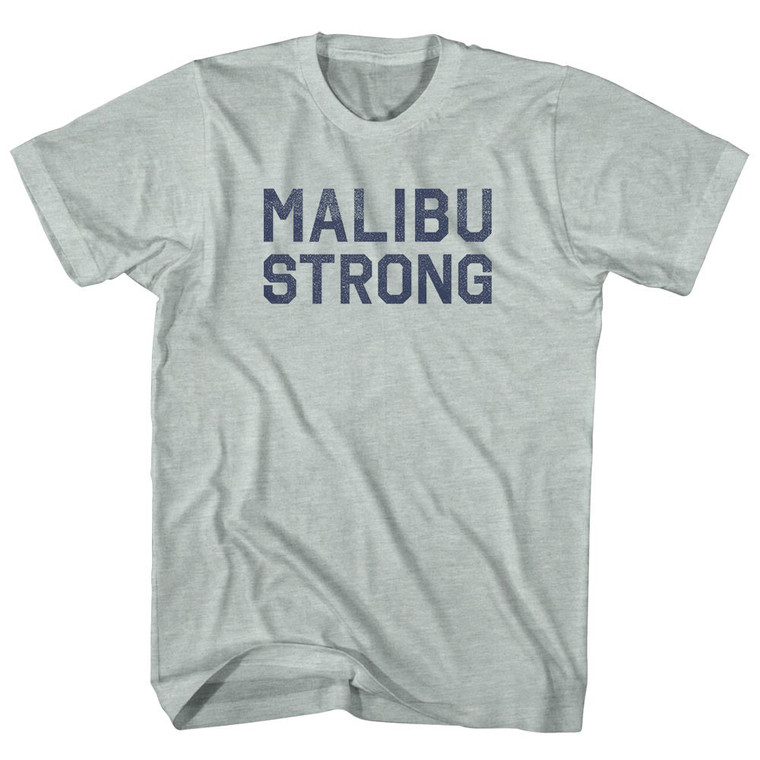 Malibu Strong Adult Tri-Blend T-shirt - Athletic Cool Grey