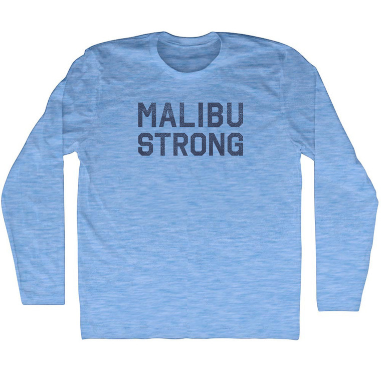 Malibu Strong Adult Tri-Blend Long Sleeve T-shirt - Athletic Blue