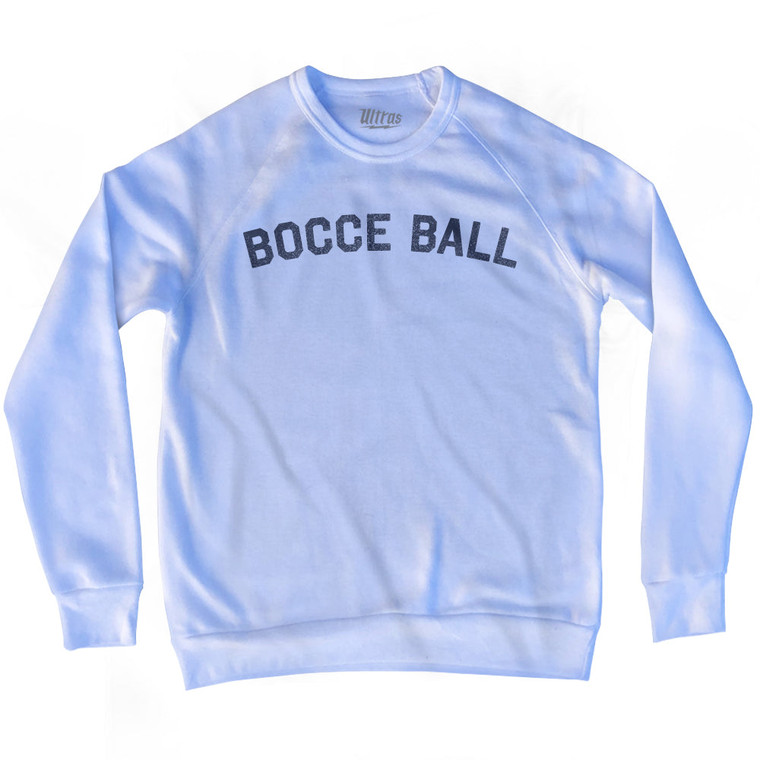 Bocce Ball Adult Tri-Blend Sweatshirt - White