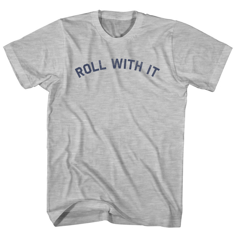 Roll With It Youth Cotton T-shirt - Grey Heather