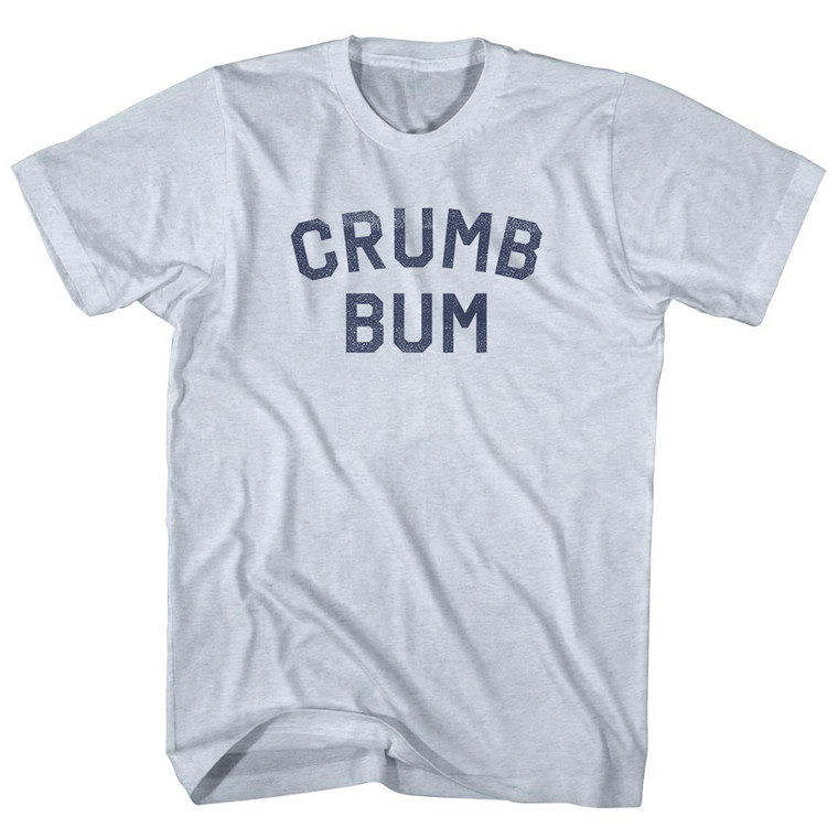 Crumb Bum Adult Tri-Blend T-shirt - Athletic White