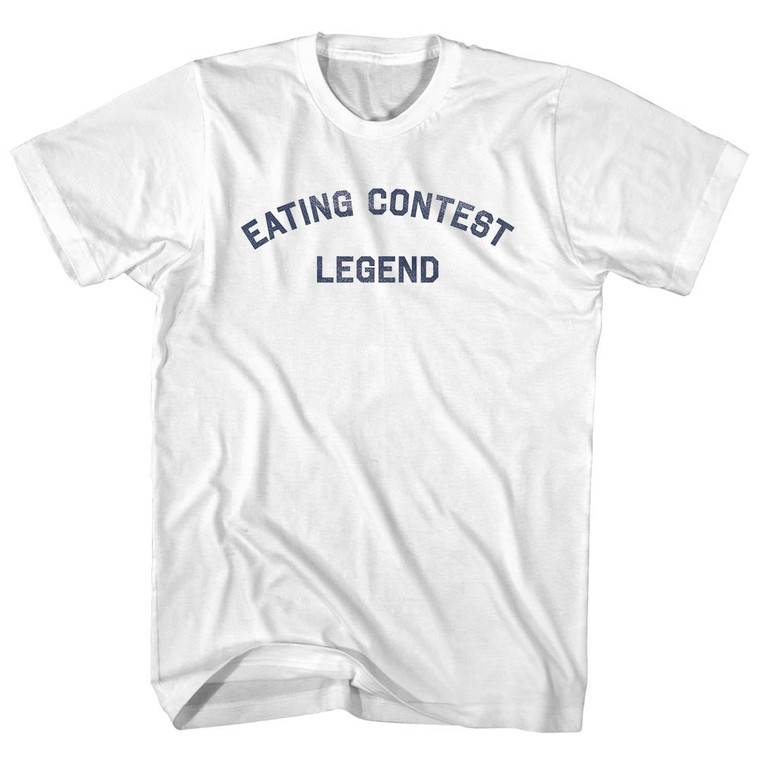 Eating Contest Legend Adult Cotton T-shirt - White