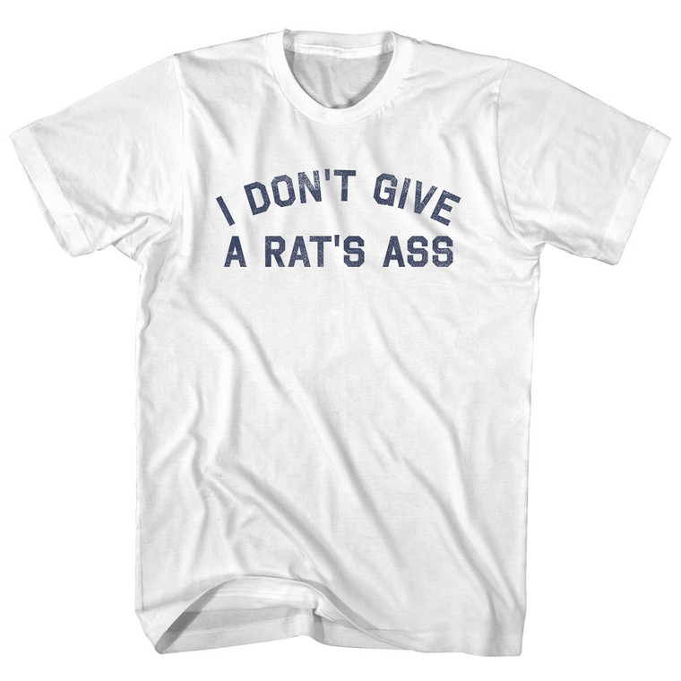 I Don't Give A Rat's Ass Youth Cotton T-shirt - White