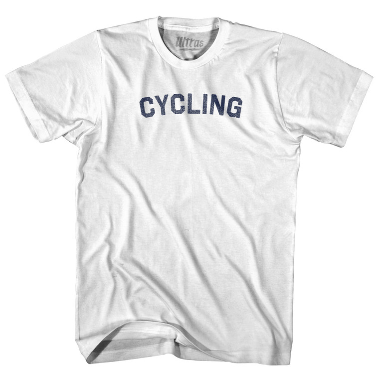 Cycling Youth Cotton T-shirt - White
