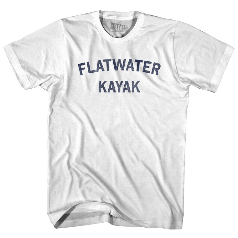 Flatwater Kayak Adult Cotton T-shirt - White