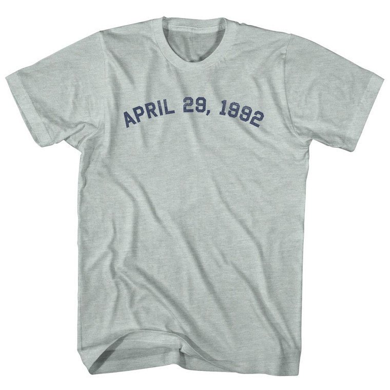 April 29, 1992 Adult Tri-Blend T-shirt - Athletic Cool Grey