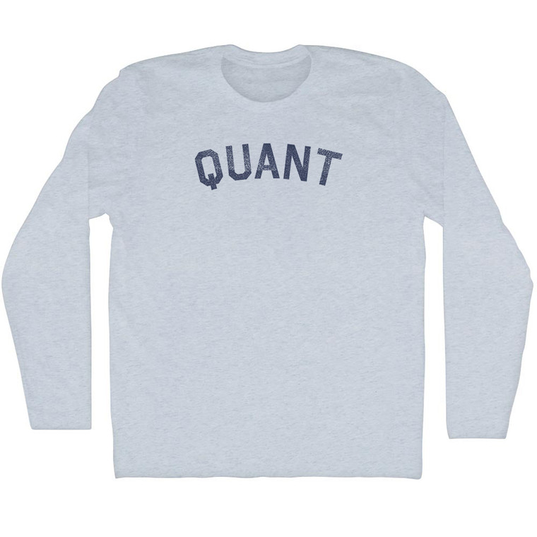 Quant Adult Tri-Blend Long Sleeve T-shirt - Athletic White
