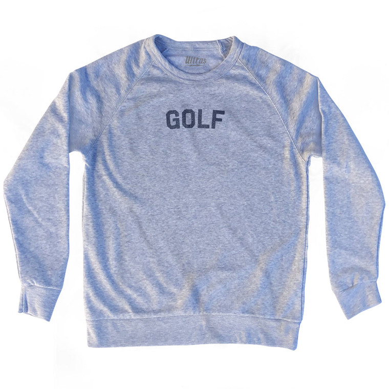 Golf Adult Tri-Blend Sweatshirt - Heather Grey