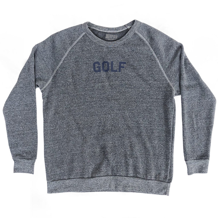 Golf Adult Tri-Blend Sweatshirt - Athletic Grey