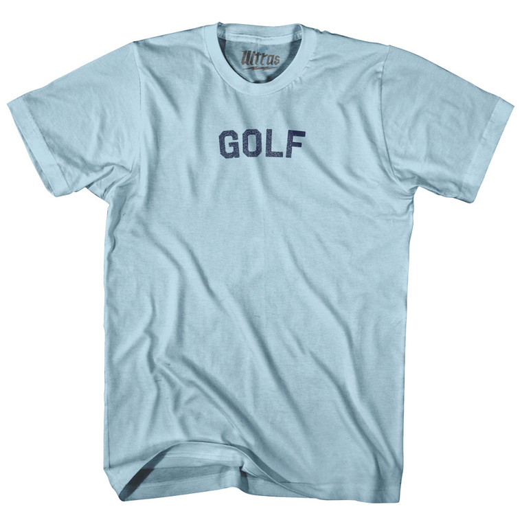 Golf Adult Cotton T-shirt - Light Blue