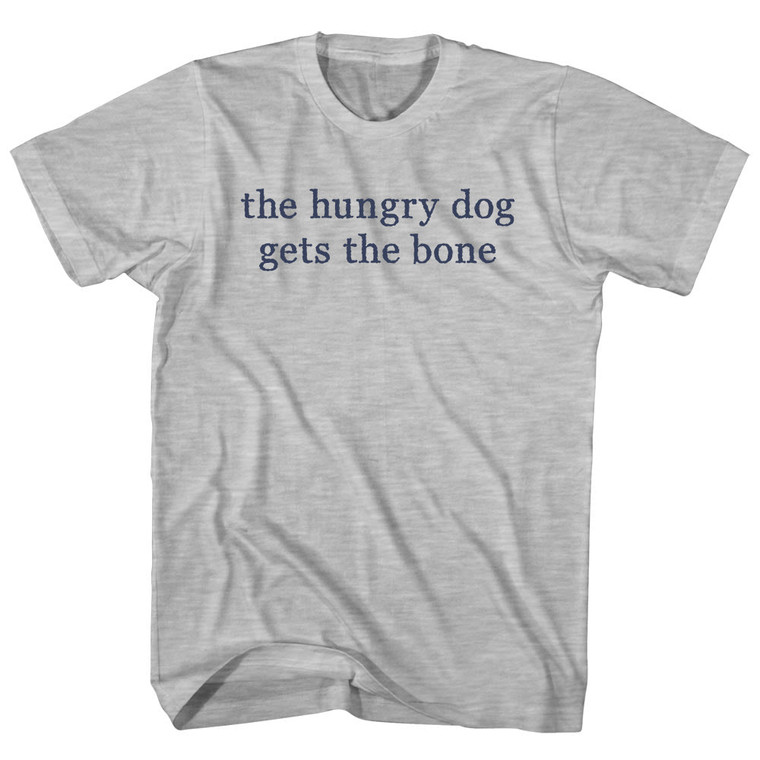 The Hungry Gog Gets The Bone Rage Font Youth Cotton T-shirt - Grey Heather
