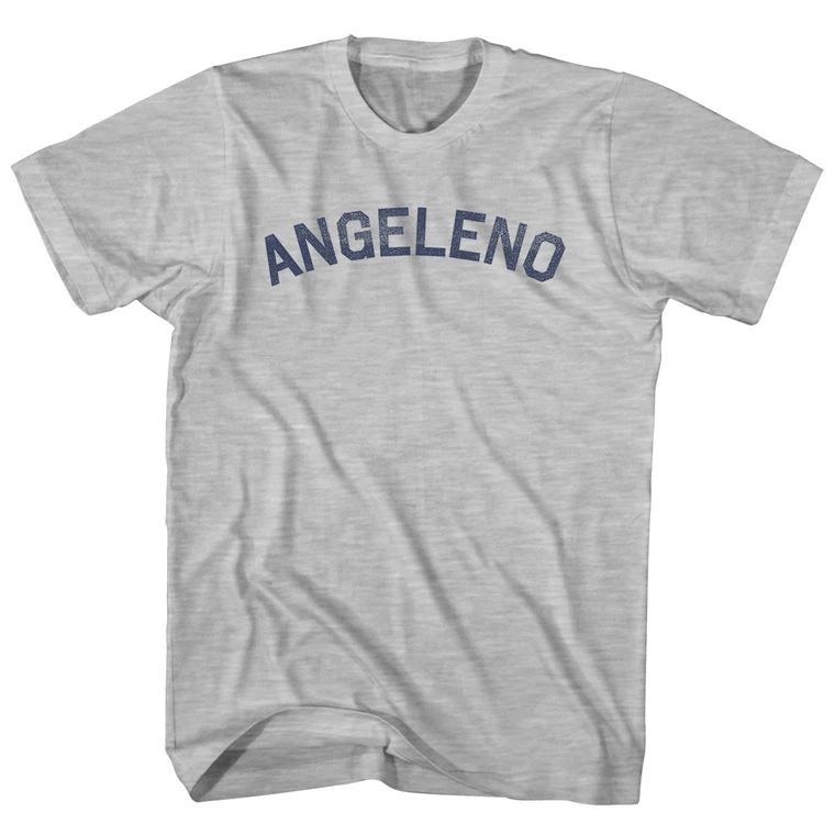 Angeleno Womens Cotton Junior Cut T-Shirt - Grey Heather