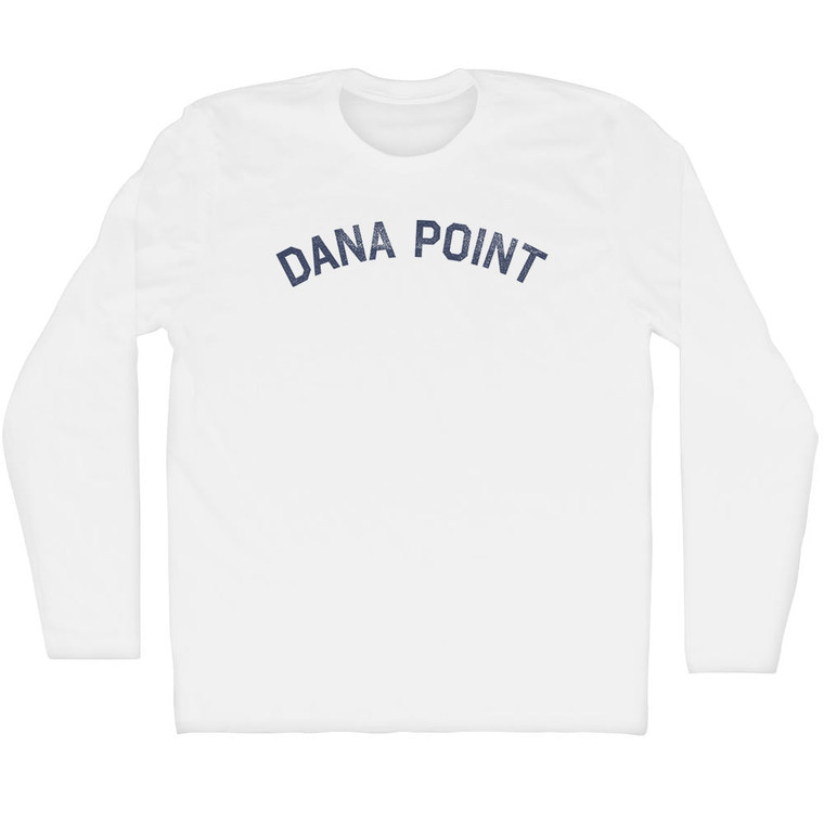 Dana Point Adult Cotton Long Sleeve T-shirt - White
