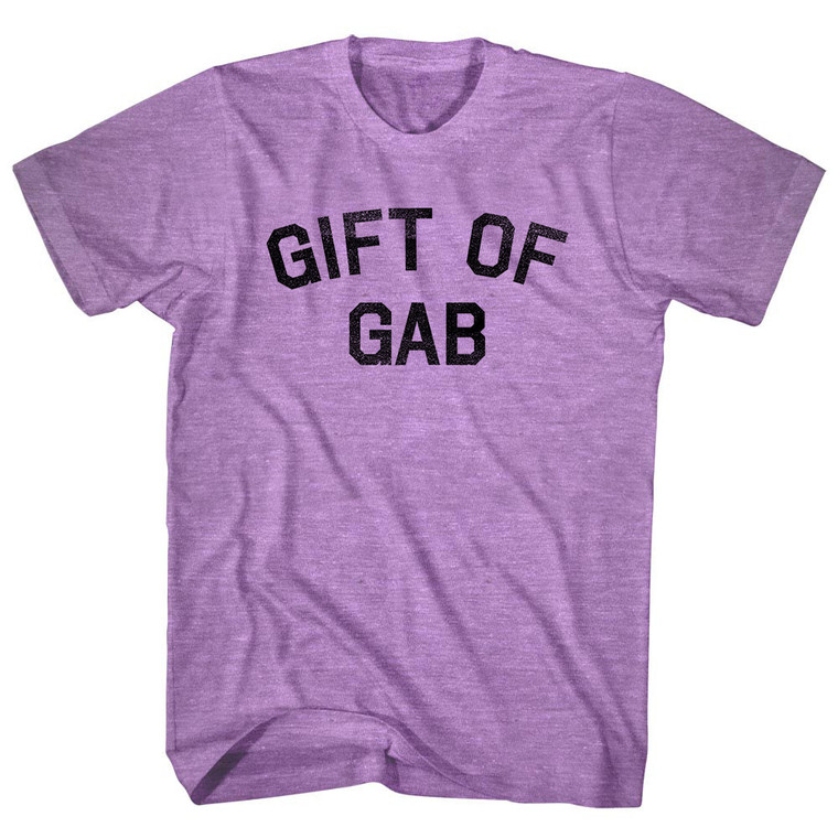 Gift Of Gab Adult Tri-Blend T-shirt - Athletic Purple
