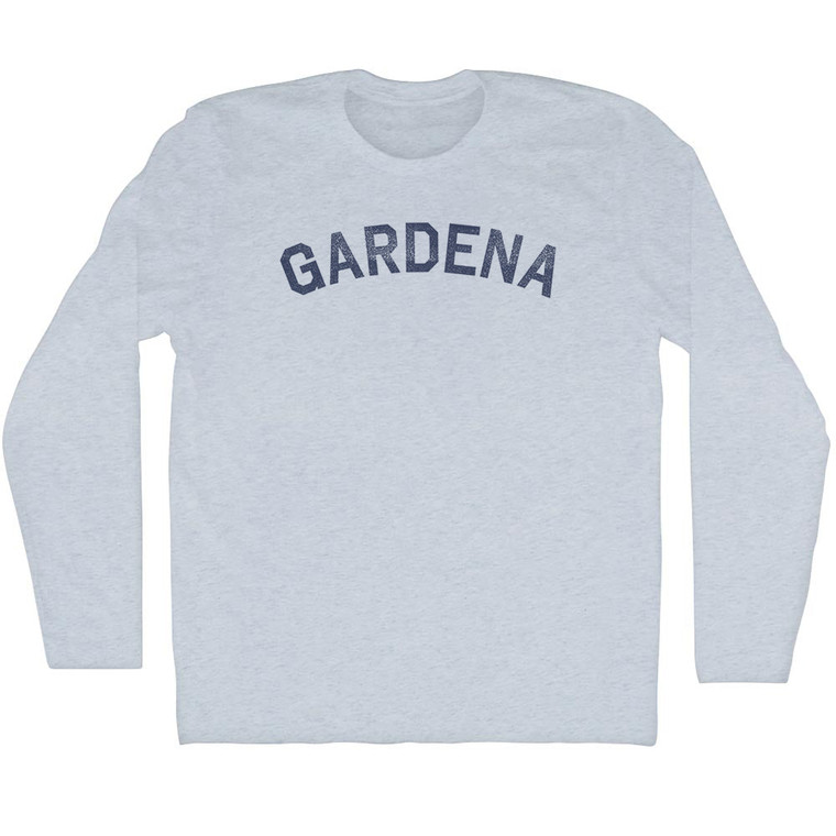 Gardena Adult Tri-Blend Long Sleeve T-shirt - Athletic White