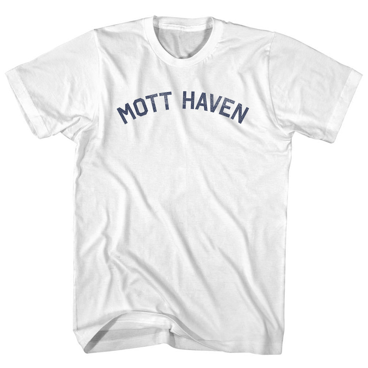 Mott Haven Adult Cotton T-shirt - White