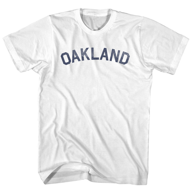 Oakland Adult Cotton T-shirt - White