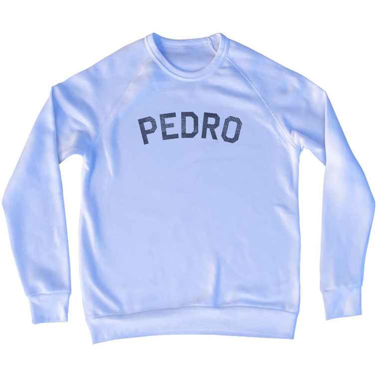 PEDRO Adult Tri-Blend Sweatshirt - White