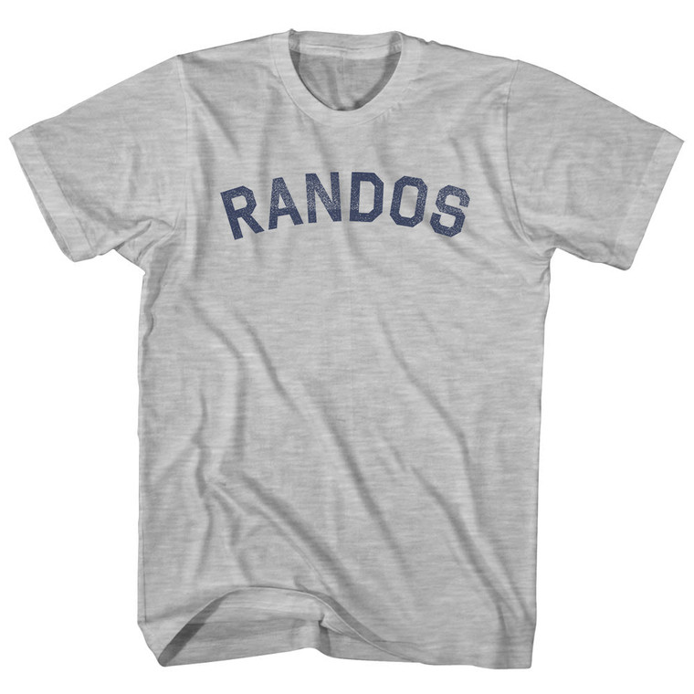 RANDOS Womens Cotton Junior Cut T-Shirt - Grey Heather