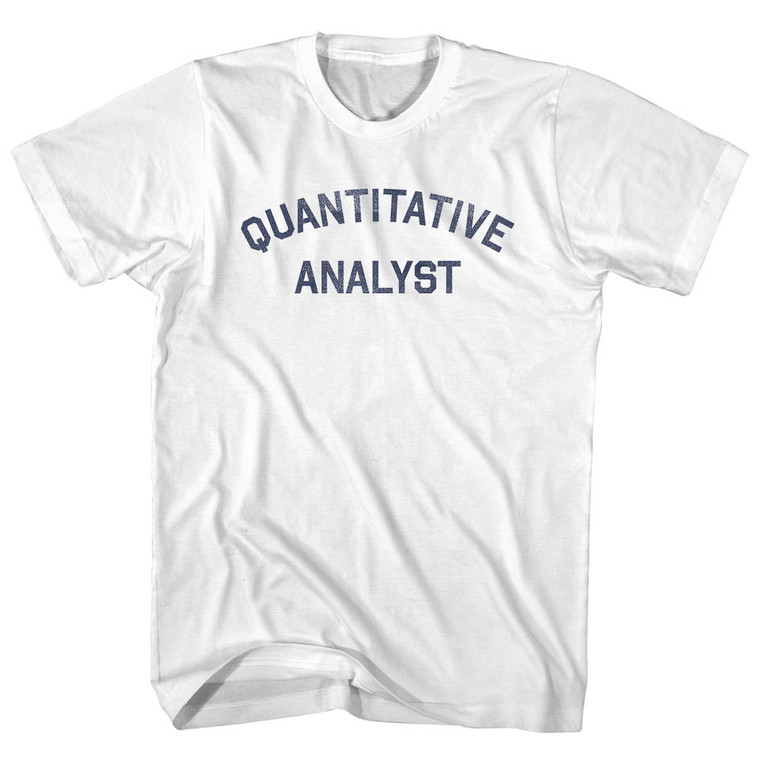 Quantitative Analyst Youth Cotton T-shirt - White