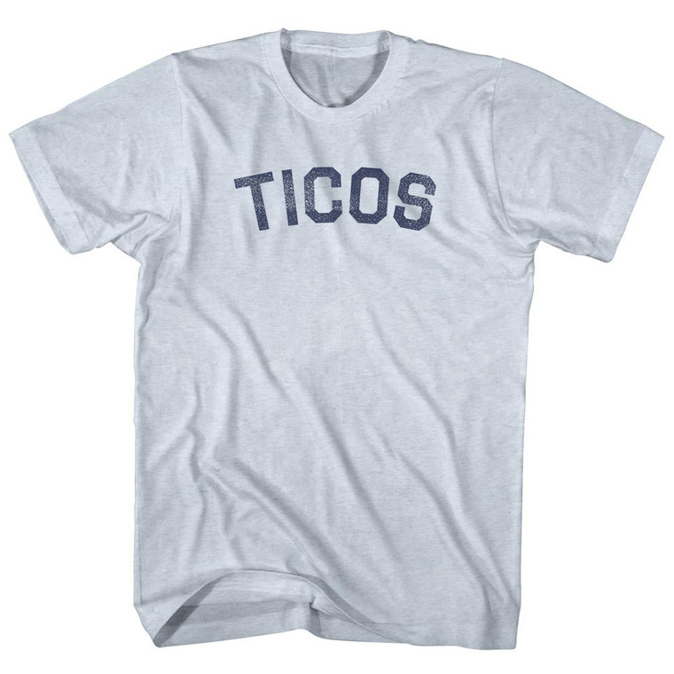 Ticos Adult Tri-Blend T-shirt - Athletic White