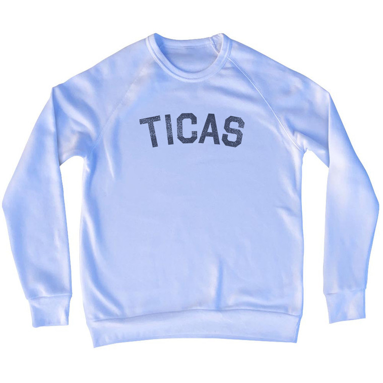 Ticas Adult Tri-Blend Sweatshirt - White
