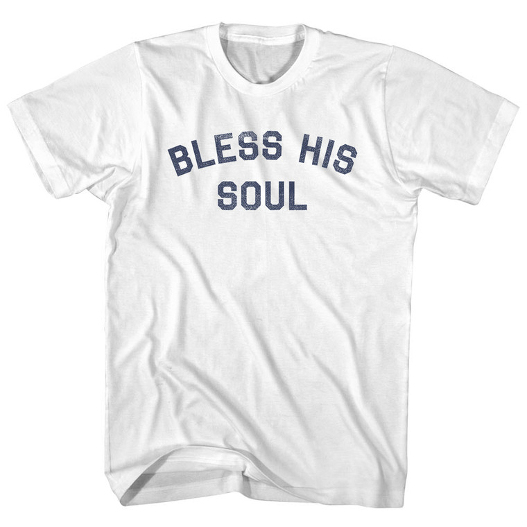 Bless His Soul Adult Cotton T-shirt - White