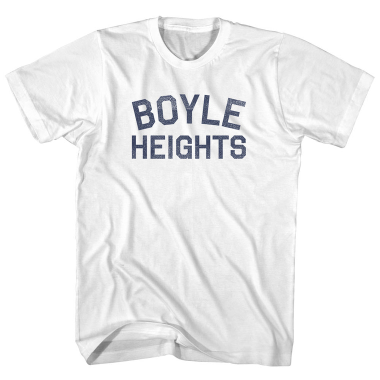 Boyle Heights Womens Cotton Junior Cut T-Shirt - White