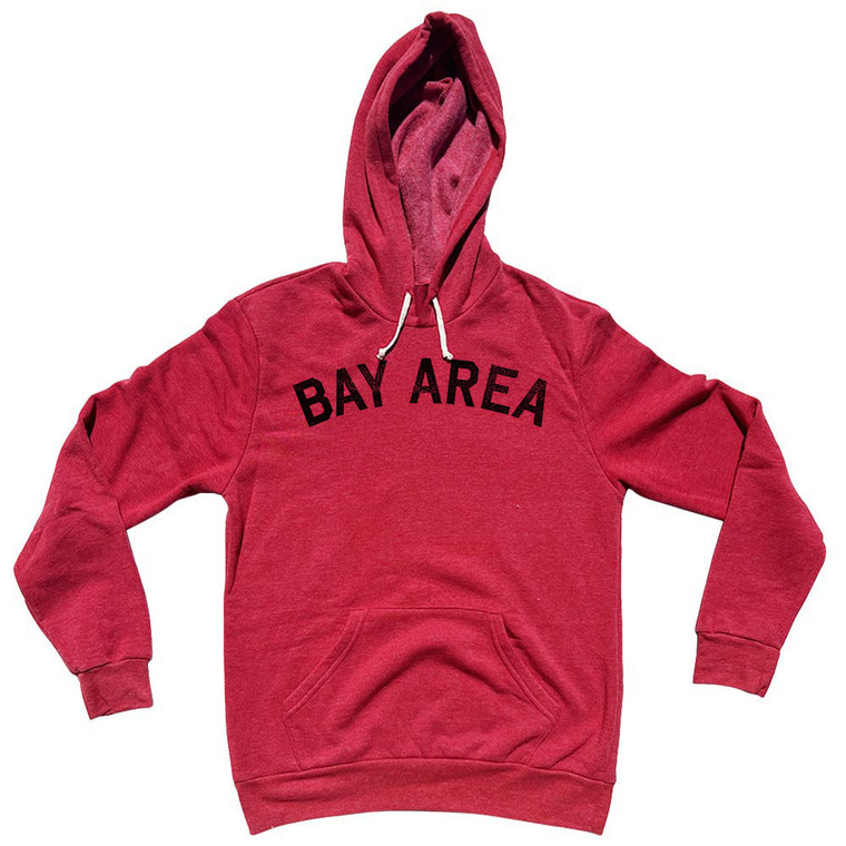 BAY AREA Tri-Blend Hoodie - Red