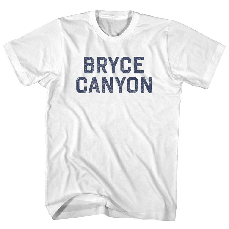 Bryce Canyon Womens Cotton Junior Cut T-Shirt - White