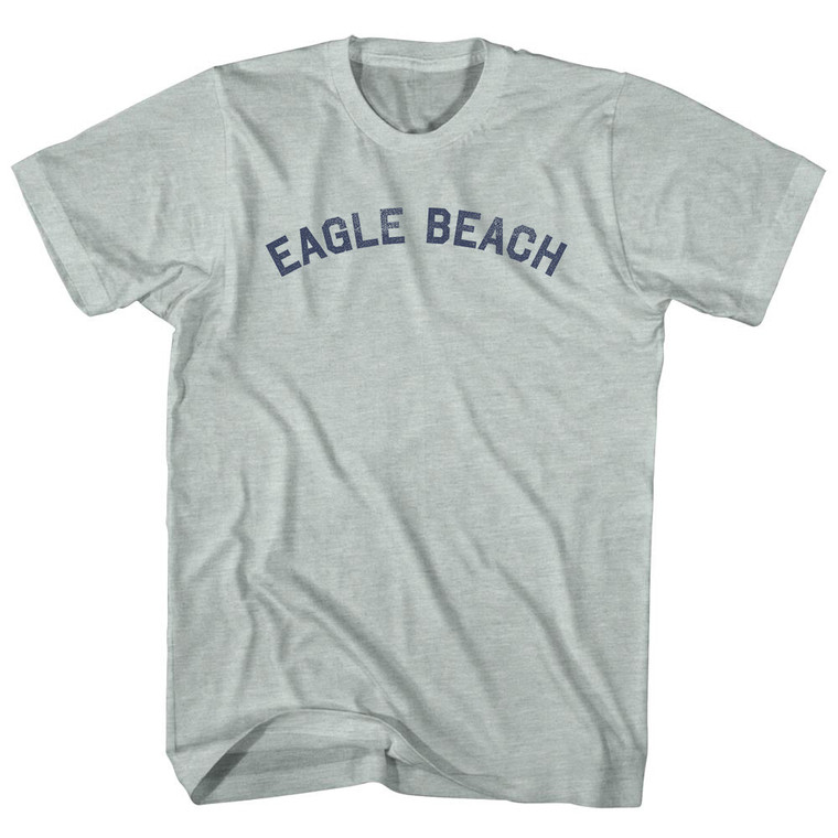 Eagle Beach Adult Tri-Blend T-shirt - Athletic Cool Grey