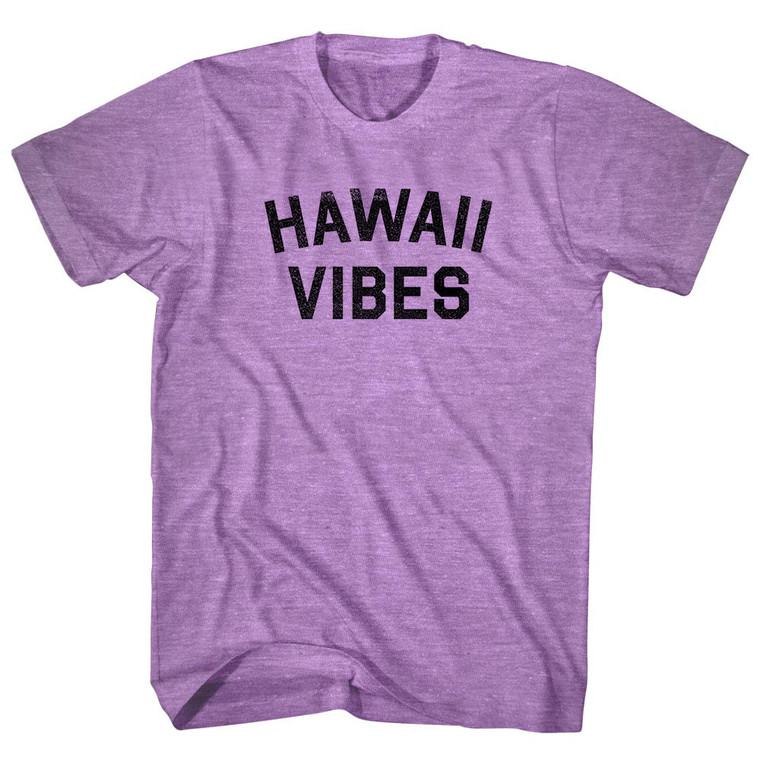 Hawaii Vibes Adult Tri-Blend T-shirt - Athletic Purple