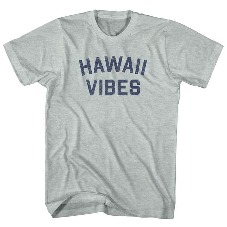 Hawaii Vibes Adult Tri-Blend T-shirt - Athletic Cool Grey