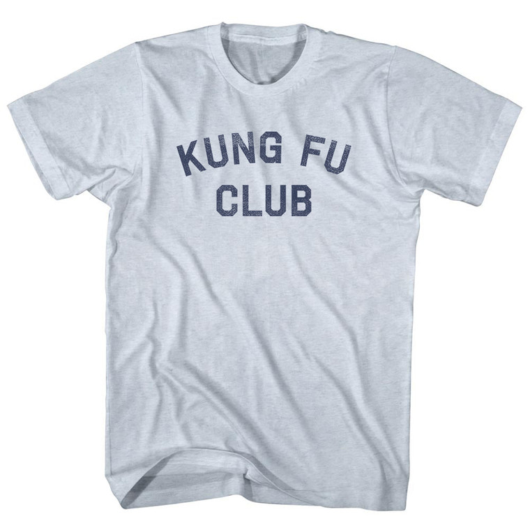 Kung Fu Club Adult Tri-Blend T-shirt - Athletic White